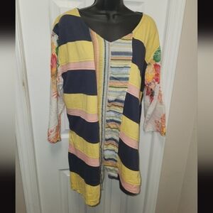 Leopards & Roses tunic top